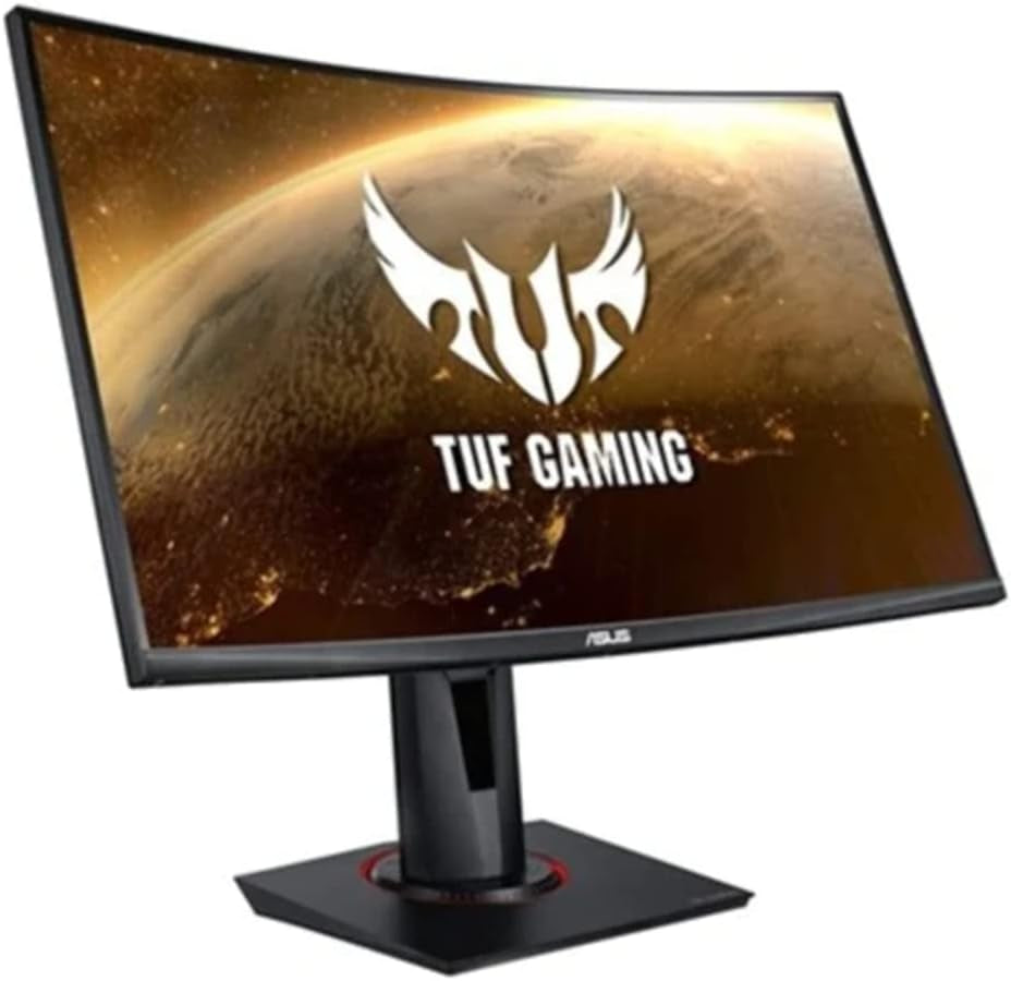 TUF Gaming VG27VQ 27-Inch Curved Monitor - 1080P Full HD, 165Hz (144Hz Supported), FreeSync, 1ms Response Time, Extreme Low Motion Blur, Eye Care Technology, DisplayPort and HDMI Connectivity, Black