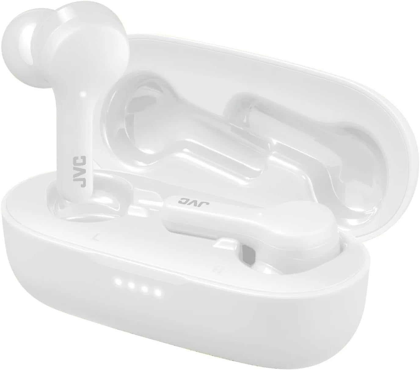 HAA8TW True Wireless Earbuds with Bluetooth 5.0, IPX4 Water Resistance, and Up to 15 Hours Battery Life - White